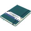 Kangaro A5 Dark Turquoise PU copertina rigida 80 fogli 140 grammi di carta color crema con elastico e nastro
