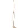 Eglo LED lampada da terra Grisolia, design per soggiorno, illuminazione ad arco, metallo effetto legno, luce calda, 129 cm
