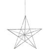 Eglo LED decorazione natalizia con stella decorativa da appendere, ornamento sospesa per Natale con timer, stella natalizia da finestra appesa in metallo cromato, luce calda