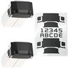 WRAPGRADE Skin Compatibile con DJI Serie Mini 4 Pro/Mini 3 | 2 batterie aggiuntive (STEALTH BLACK)