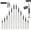 Suitedget 12 Pezzi Inserti per Avvitatore Professionali High Magnetic Screwdriver Drill Bit Set Gambo Esagonale a Doppia Fessura Adatto per Trapani Manuali e Avvitatori a Percussione per Serrare Viti a Croce
