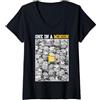 Minions Donna Despicable Me Minions One In A Minion Color Pop Portrait Maglietta con Collo a V
