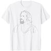 The Big Lebowski The Dude Portrait Sketch Maglietta