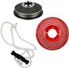 Generico Kit Avviamento Puleggia con Rete Protezione Volano e Corda compatibile motore Lombardini per modelli 6ld325 6ld360 6ld400 6ld435 Lda520 Lda530 per Motozappa e Motocoltivatore