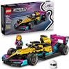 LEGO Speed Champions Auto da Corsa F1 ACADEMY Giocattolo - Kit Modellismo con Minifigure di Pilota Donna di Formula 1 - Regalo di Compleanno per Bambine e Bambini da 10 Anni e Fan Adulti - 77258