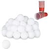 Relaxdays Palline da Beer Pong, in Set da 48, per Ping-Pong, Tennis da Tavolo, senza Scritta, Diametro 38 mm, Bianco
