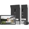VIDEOCITOFONO SMART HP7 2-ENTRY KIT - 2K SCHERMO TOUCH 7" - CONTROLLO REMOTO - R