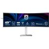 Philips Monitor 49" ( LED 5120x1440 DQHD 75Hz ) 5000 SERIES Curvo Silver e Black