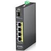 ZYXEL SWITCH INDUSTRIALE UNMANAGED, 4X GIGABIT POE 120W, DIN RAIL, ALIM. 12-58V