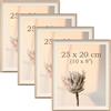 YoHyien 4 Pezzi Cornici Foto, Cornice Portafoto da Tavola, Decorative Cornice per Foto da Muro, Photo Frame for Wall (Effetto Legno, 20 x 25 cm)