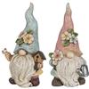 Ideen mit Herz Figure decorative a forma di gnomo, coppia con annaffiatoio e casetta per uccelli, decorazione primaverile per casa e aiuole, altezza 23 cm, larghezza 10 cm, 2 pezzi