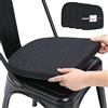 BUYUE Friendly Woven Fabric, cuscini magnetici da 14 x 14 pollici per sedie in metallo, set di 4 cuscinetti antiscivolo migliorati per sala da pranzo, cucina, caffetteria, sedie