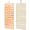 QIUPFGUT Jewelry Organizer per Armadio, Jewelry Storage Display Stand, Porta Orecchini da Appendere, Appendi Gioielli Donna Muro Porta Collane da Appendere, Appeso Contiene Portagioielli Organizer,bianco