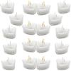 QYEHFCandele a Forma Di Cuore,San Valentino, Candele di tè, Proposta di sposo confessione romantica cena alla luce delle di Valentino,Matrimoni o Anniversari- 4cm (Bianco 18PCS)
