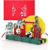 Cologne Cards Biglietto di auguri con panda - Orsi panda e bambù - Biglietto pop up 3D con panda, come biglietto di compleanno, invito, biglietto di invito Berliner Zoo, souvenir, regalo & buono regalo
