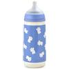 Suavinex, Biberon da 360 ml con tettarella fisiologica SX Pro in silicone con valvola anticoliche, a flusso denso (L), per liquidi densi, adatto per pappe liquide. Neonati +6 Mesi. Wild&Free, Blu