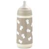 Suavinex, Biberon da 360 ml con Tettarella Fisiologica SX Pro in Silicone con Valvola Anticolica, a Flusso Denso (L), per Liquidi Densi, Adatto per Pappe Liquide. Neonati +6 mesi. Wild&Free, Beige