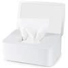 O-Kinee Porta Salviette Umidificate, Salviettine Umidificate con Coperchio, Porta Scatola Dispenser, Contenitore Salviette Umidificate, Tovagliolo Scatola per Home Office, Bianca