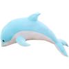 Tikwisdom Peluche delfino, cuscino di peluche con delfino, bambola super morbida, animale marino, giocattolo regalo per bambini, (blu 50 cm di lunghezza)