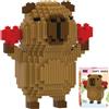 Foreverup Mini Building Blocks Set 1606pezzi, Mattoncini da Costruzione Capibara, Mini Blocchi da Animali, Regali Fai Da Te Adatto Miniatura Building Block Block Model per Ragazzi Ragazze (J)