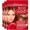 Garnier Color Sensation Color Retouch Tinta Capelli Colorazione Permanente per Ricrescita Copre 100% dei Capelli Bianchi Colore Biondo Scuro - 3 Tinte