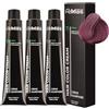 FemMas - Tintura per capelli viola metallizzato 3x, crema colorante professionale con olio di argan, cheratina e ceramidi, colorazione permanente o tintura, brillante e durevole, da 100 ml