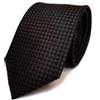 TigerTie Cravatta di seta marrone scuro nero con motivo - Cravatta di seta Tie