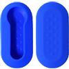 SALPIE Guscio Portachiavi Accessori Ricambi Cover Copri Chiave Telecomando Auto 3 Tasti Compatibile Con Fiat - Lancia - Citroen - Peugeot (Blue, COVER 2)
