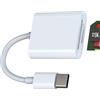HOYULLI Adattatore USB C A SD Lettore Schede(2in1)TF Scheda Micro SD Card Reader Per Apple IPhone 15 Pro Max Per iPad MacBook Porta Trasferire Dati Fotocamera Macchina Fotografica Memoria Esterna Carte Memory