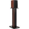 OUUTMEE Supporti per altoparlanti in legno da 80 cm (32 pollici) - Robusti supporti per altoparlanti HiFi per home cinema, Supporto universale per altoparlanti da pavimento con design riempibile di