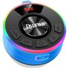 Dyurwa Cassa Bluetooth Doccia, Altoparlante Bluetooth con Microfono HD, 10 Ore Mini Cassa Potente con Ventosa, Impermeabile IP7, Luce RGB, 360°Stereo, Speaker Portatile per Bagno Esterno
