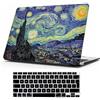 MOKASE, custodia rigida in plastica liscia per MacBook Air 15, versione 2023-2025, M4 A3241, M3 A3114, M2 A2941 con Touch ID, con cover per tastiera per MacBook Air 15,3, Notte Stellata