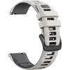 NotoCity Cinturino per Garmin Forerunner 55/245/165, 20mm Cinturino per Vivoactive 5/3/6, Venu SQ/2 Plus, Sportivo in Silicone per Garmin Vivomove 3/HR/Luxe/Style(Grigio Nebbia/Grigio Grafite)