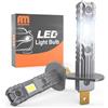 ANTEMOON Lampadine H1 LED, 100W 20000LM 6500K Bianco 12V Fari Abbaglianti e Anabbaglianti, 1:1 Mini Design Non Polarità per Auto e Moto Kit Lampada Sostituzione per Alogena e Xenon, 2 Lampade
