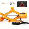 Uadme Cric a Forbice Elettrico 3T, 12V Accendisigari & Pinze per Batteria, Portatile Cric Elettrico per Auto SUV, Protezione Antiscivolo, Altezza 12-35cm, Sollevatore Elettrico con Telecomando