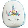 Flyte Unisex-Youth Polly the Panda Lunch Box, White/Black/Pink, One Size