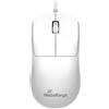 MediaRange mouse ottico cablato 3 tasti con ruota di scorrimento, 1000 DPI, simmetrico, cavo da 1,5 m, bianco
