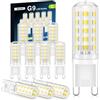 QOJUX 3.2 W G9 Lampadine Led Bianco Freddo, Classe Energetica C, 34 Led 520LM Lampadina G9 Equivalente A 40-50W Alogena, 6000K Ca 220-240V Senza Sfarfallio Non Dimmerabile Confezione Da 10