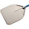 Gi.Metal Pala per Pizza Professionale extra leggera (Peso 0.426 Kg), Manico lungo 60 cm, Testa in Alluminio anodizzato neutro - Linea Azzurra A -30RF/60