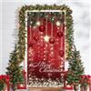 MAOSHYMS Decorazione Natalizia per Porta, Banner di Natale per Porta o Parete, Sfondo Decorativo per Feste, Addobbo Natalizio da Interno Ed Esterno per Casa, Giardino, Ingresso, Feste di Capodanno (A)