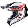 SCORPION Casco VX-16 EVO AIR LIGNES Nero Rosso SCORPION