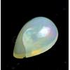 0.90 CT Naturale Etiope Opale di Fuoco Color Latte Bianco Gioco Cabo Certificato