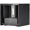 Vtac Applique led da esterno quadrata a doppio fascio luminoso vtac nero 4000k