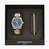 RoccoBarocco Set Orologio & Bracciale Roccobarocco Blue Silver