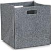 Zeller 14321 Cesto ad Angoli, Felt, Grigio, 32x32x32 cm