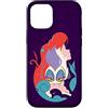 Disney Custodia per iPhone 12/12 Pro Disney La Sirenetta Ariel e Ursula