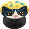 PopSockets - Impugnatura per telefono con gatto PopSocket - Boss the Cat PopSockets PopGrip Adesivo