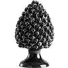 BEVILACQUA PIGNA DECORATIVA, CERAMICA SICILIANA NERO, XS - h 20 x L 13 cm