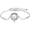 YFN Bracciale Elefante/Cavallo/Gatto Argento 925 Gioielli Moda Regali per Donna Ragazze