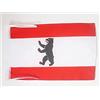 AZ FLAG Bandiera Berlino 45x30 cm - Bandierina Tedesca - Germania 30 x 45 cm Cordicelle